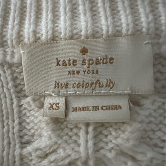 KATE SPADE OFF WHITE SWEATER SIZE XS/S - Picture 12 of 16